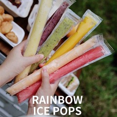 Single-use Popsicle Shatter Ice Bag Household DIY Ice Cream Self-Sealing Bag Transparent Food Preservation Bag for Fruits and Ice Making