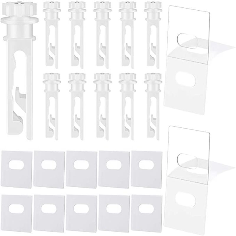 Venta al por menor transfronterizo 12 insertos de polea de cortina vertical 12 parches traje de persianas verticales accesorios de polea de cortina