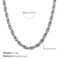 XL395S Silver Necklace