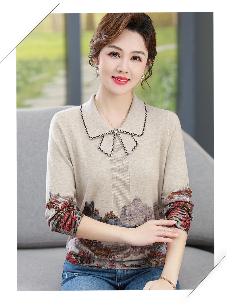 E5768 1790K ÁO SƠ MI NỮ TAIRYA ÁO LEN PHỤC CỔ CỔ ĐIỂN THỜI TRANG NỮ G05 SẢN PHẨM MỚI