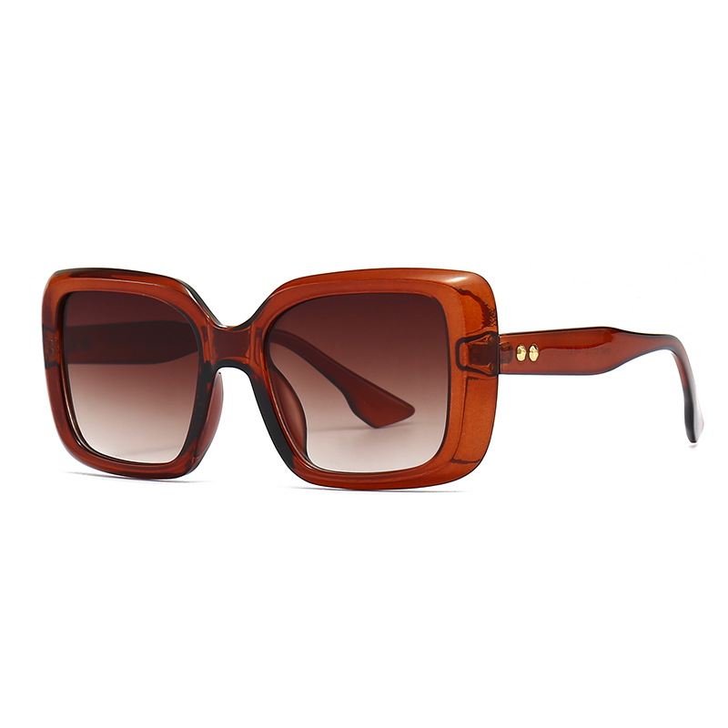 Cross border foreign trade new modern retro square frame sunglasses INS style street style big name sunglasses 9147_voghion.com