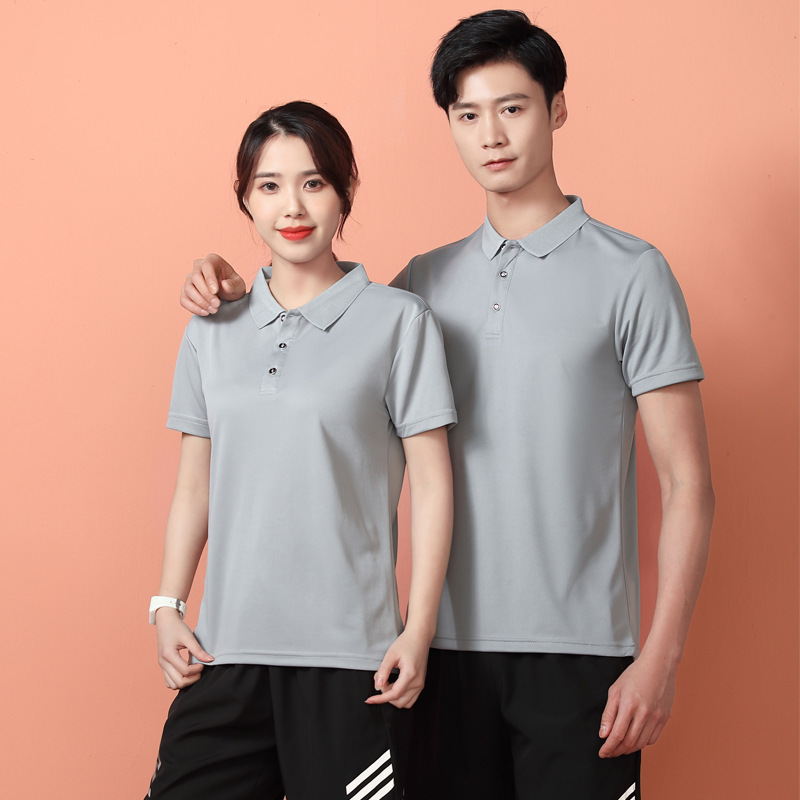 Quick-drying short-sleeved breathable lapel T-shirt polo shirt custom logo group clothing volunteers catering work clothes embroidery
