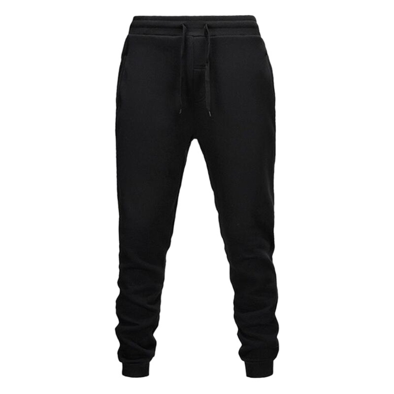 Pantalones forrados de lana de otoño e invierno Pantalones deportivos de fitness para hombres pantalones de chándal de moda casual engrosada europea y americana