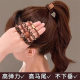 Advanced sense black ponytail hair rope durable large intestine hair ring hair rope tie hair band headdress female hair accessories leather case wholesale