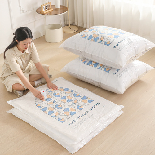 Vacuum compression bag storage bag for bedding, clothing, clothes, down jackets, cotton quilts, suitcase, travel, suction packing bags