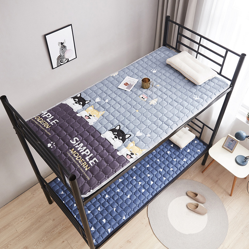 Cute puppy [cloth pad] machine washable / 90*190cm bed [dormitory bunk bed]