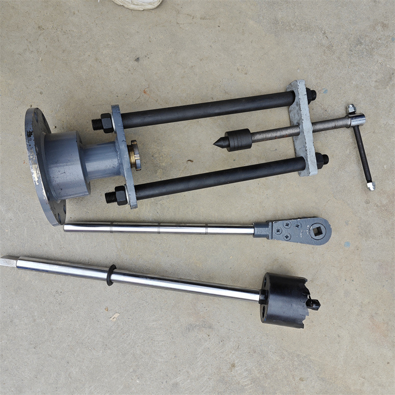 铸铁塑管打孔机 50-200手动不停水开孔器 业兴管道快速开孔机