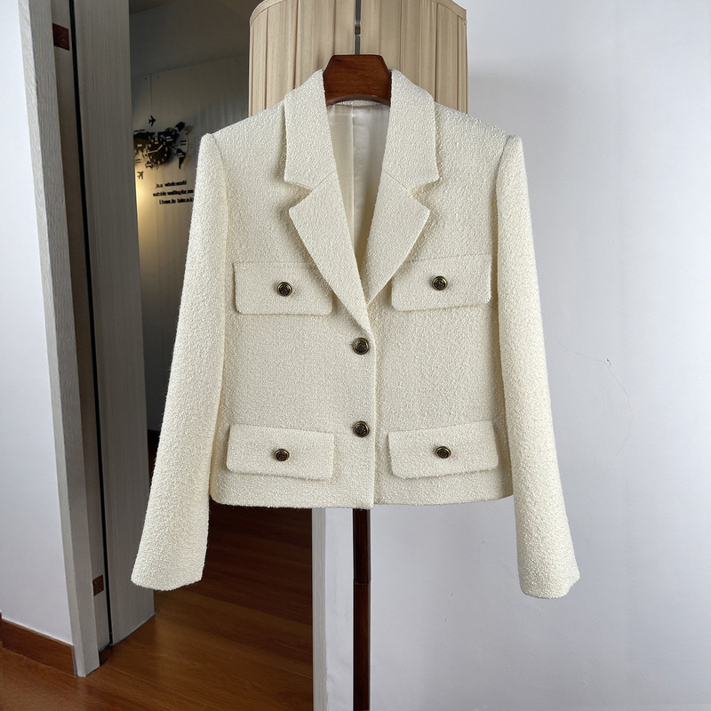 Tweed Chanel-Style Jacket for Women, Autumn 2025 New Model, Elegant and Fashionable, Age-Reducing, Exquisite Short Blazer