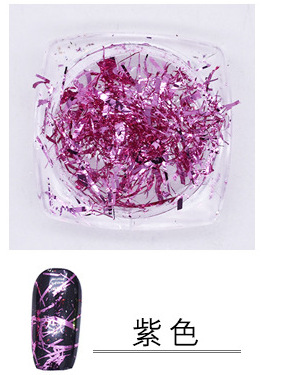 Manicura Nueva joyería oro y plata hoja de color de seda de uñas de oro y plata de seda espejo mágico Rosa tira de color desgaste de uñas manicura joyería