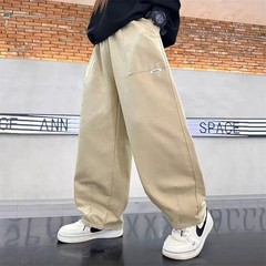 男童裤子春秋款工装裤2025新款薄款中大儿童男孩秋季宽松休闲长裤