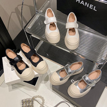 【sheii苏茵茵】羊皮垫版~魔术贴休闲松糕厚底玛丽珍单鞋女大头鞋