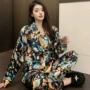 春秋法式薄款长袖家居服