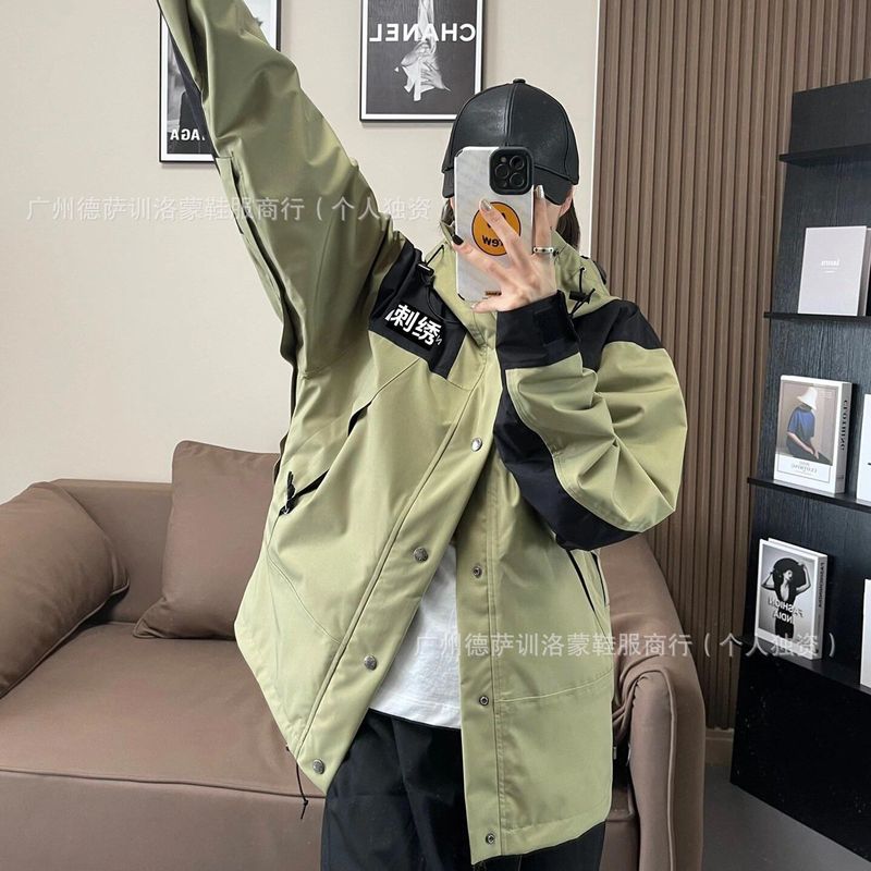 莆田北脸1990冲锋衣美版TNF北家同款防风防水夹克情侣户外登山服|undefined