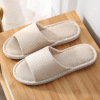 Summer slippers, non-slip wear-resistant footwear indoor for beloved, cotton and linen