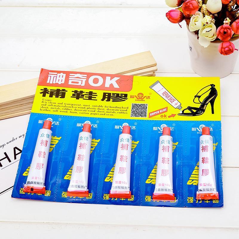 OK补鞋胶水瞬间胶胶胶一元两元百货批发1元2元百货批发修补宝