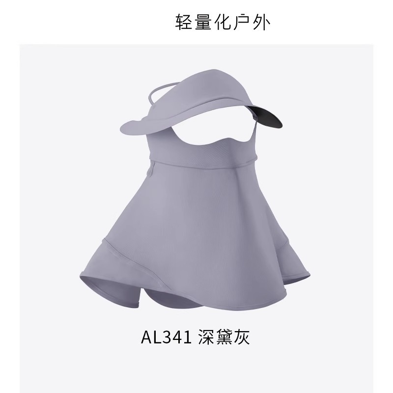 Máscara de protección solar de Gini facial máscara de protección solar de cara completa para mujeres en verano máscara de protección solar de cara completa contra rayos ultravioleta al aire libre sombrero de sombra de seda de hielo para hombres máscara facial