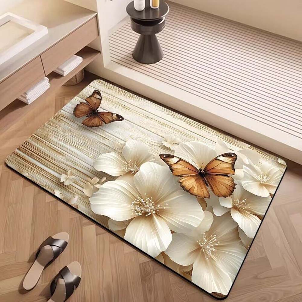 Alfombras de suelo de baño de generación de Temu transfronterizas almohadillas de absorción de agua y antideslizantes de baño de sentido superior almohadillas de barro de diatomeas image 18