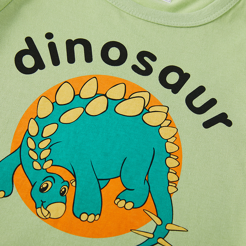 Betop Camiseta de manga corta para niños ropa de verano para niños ropa de dinosaurio de algodón de media manga para niños ropa para niños entrega de una pieza