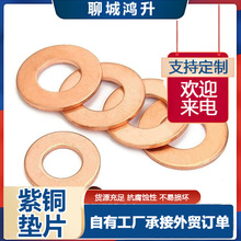 加工定制紫铜垫片 国标紫铜垫片 汽车机油螺丝密封垫圈非标定做