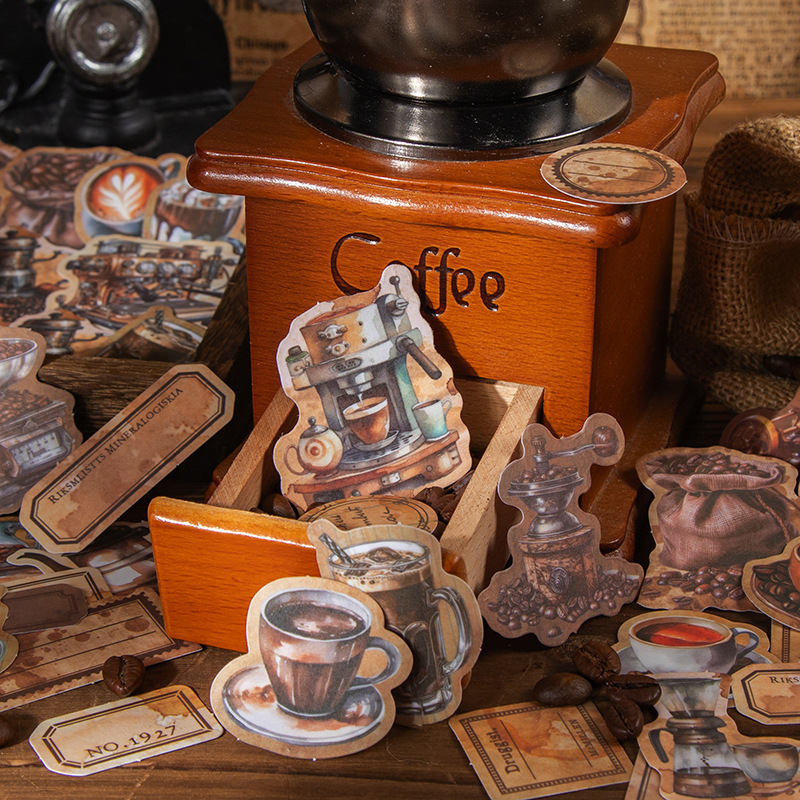 Coffee Belongs to You Series A Beautiful Day Sticker Pack Retro…