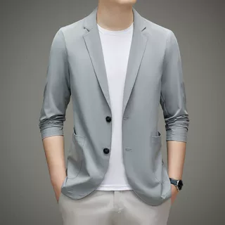 休闲西装男2025春夏季薄款西服修身便西上衣防晒服小西装免烫外套
