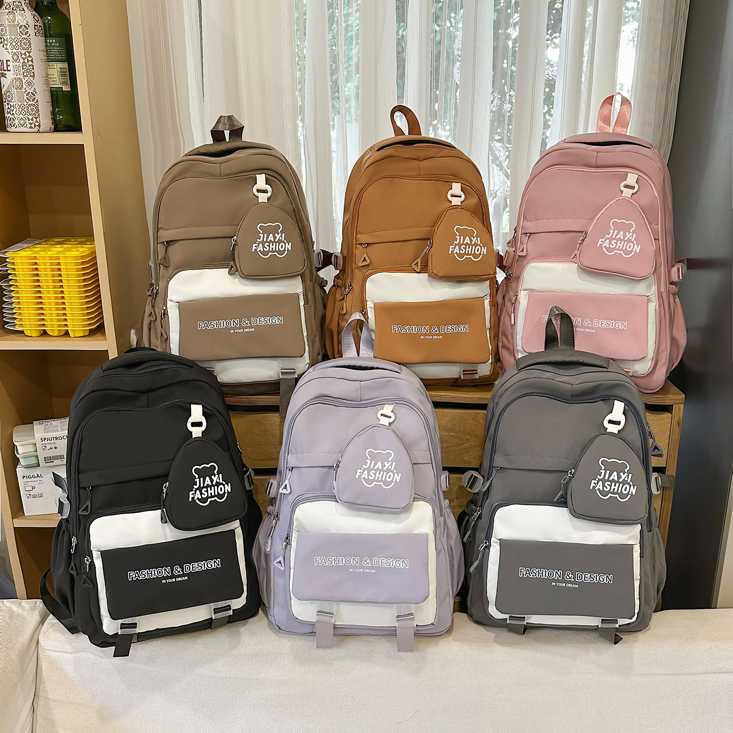 Mochila de moda JIAYISTAR transfronteriza nueva escuela de estilo de estilo casual mochila simple puede ser enviada