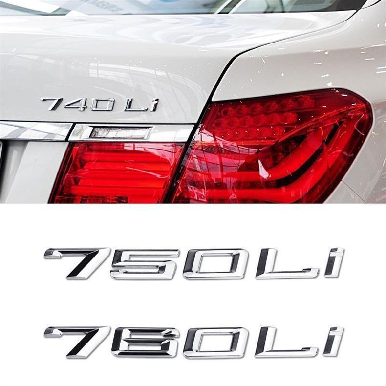 Suitable for BMW 7 Series modified car emblems: 730, 740Li, displacement emblem, V12 digital emblem, M side emblem, rear emblem, and four-wheel drive emblem
