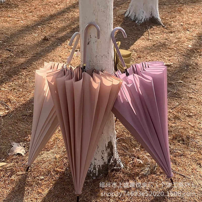 Umbrella Long Handle Rainproof Enlarged Reinforced Double Thickeneded Wind-Resistant Umbrella Curved Handle Storm-Resistant Straight Umbrella Custom Logo Umbrella Long Handle Rainproof Enlarged Reinforced Double Thickeneded Wind-Resistant Umbrella Curved Handle Storm-Resistant Straight Umbrella Custom Logo