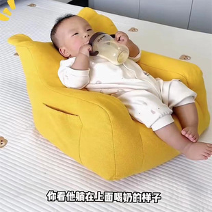 Baby Sofa Lying and Sleeping Small Month-old Single Stool Ground-resistant Drop-resistant Cute Cartoon Simple Princess Soft Backrest Chair