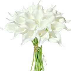 跨境仿真花束迷你PU 马蹄莲婚庆家居装饰花摆件摄影道具假花批发