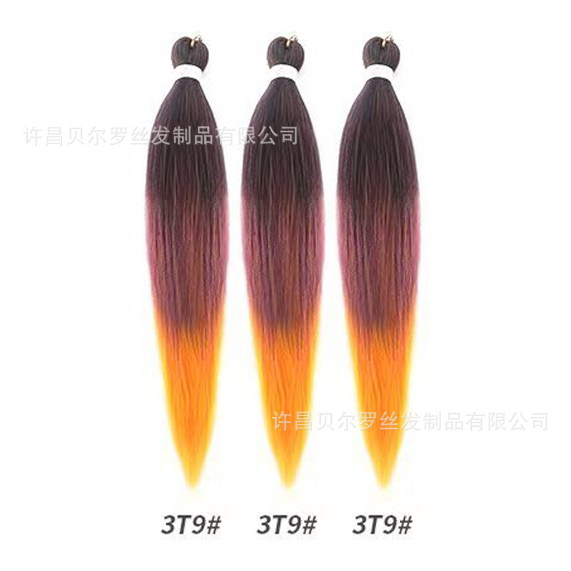 Kit de 3 pelucas EZ Braid – cabello synthetic, colores sólidos/degradé