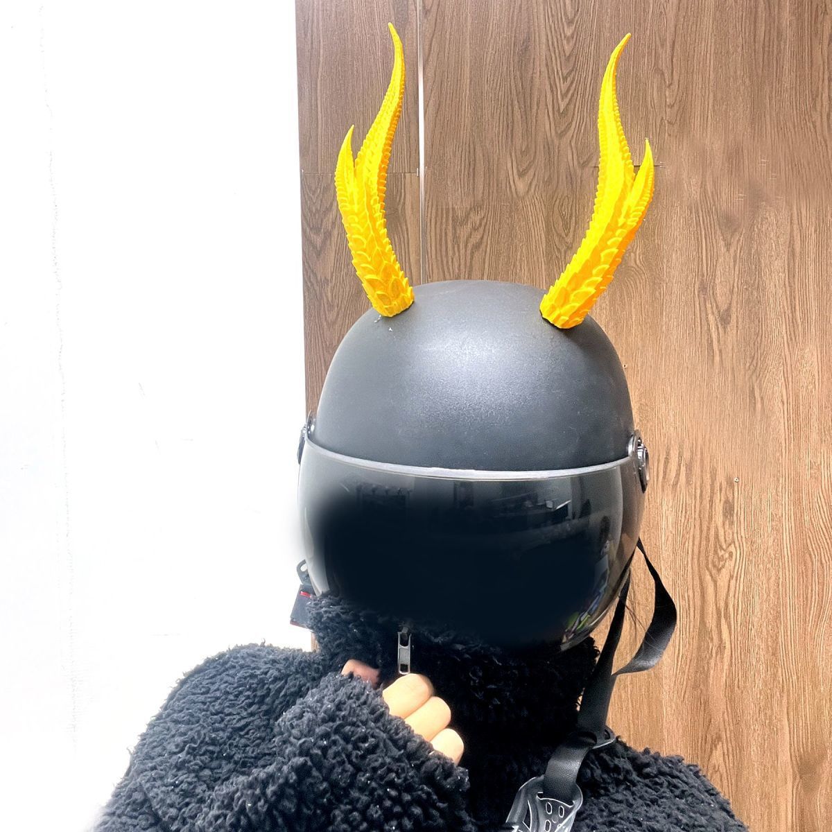 New Style Takeaway Rider Decorations Motorcycle Helmet Accessories Cool Helmet Horns Devil Dragon Horns 3D Ornaments