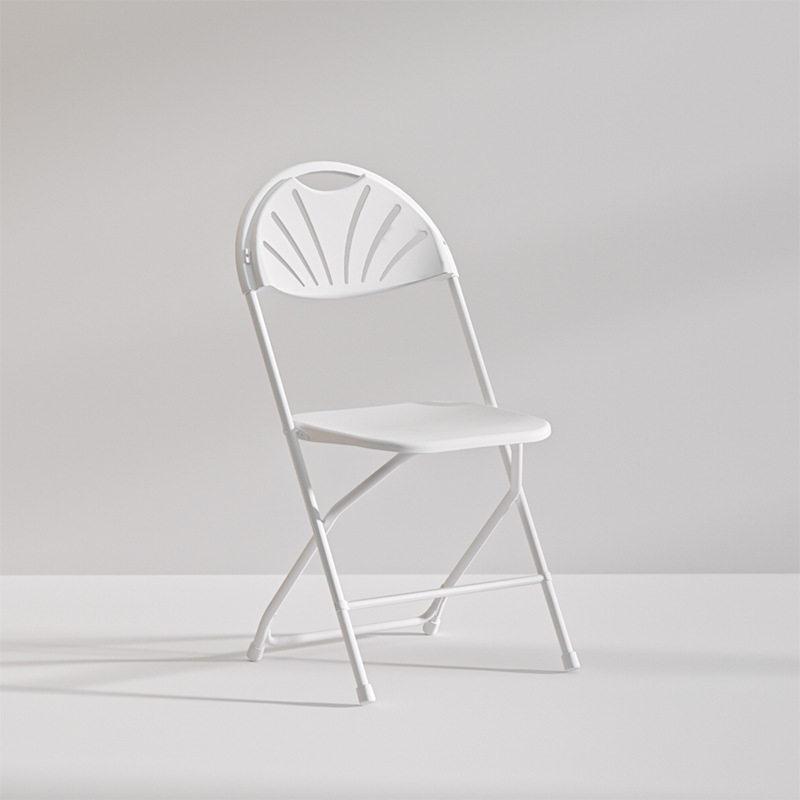 Silla plegable, portátil, respaldo ultraligero, silla de plástico, taburete simple, silla de entrenamiento, silla de oficina, silla de ocio de dormitorio para el hogar