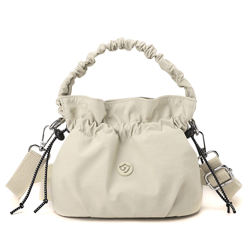 Lightweight and Lazy Macaron-Colored Nylon Bag Mobile Phone Bag Lightweight and Versatile Drawstring Pocket Mini Bag