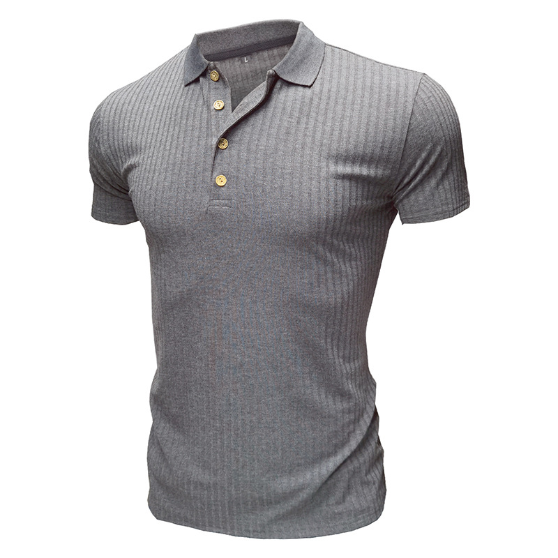 Men's Solid Color Patchwork Polo Shirt Men's Clothing display picture 24