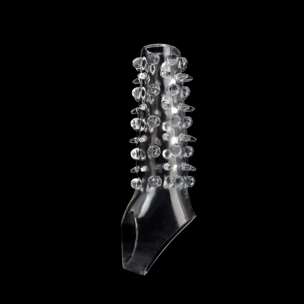 Transparent ball beads with thorns