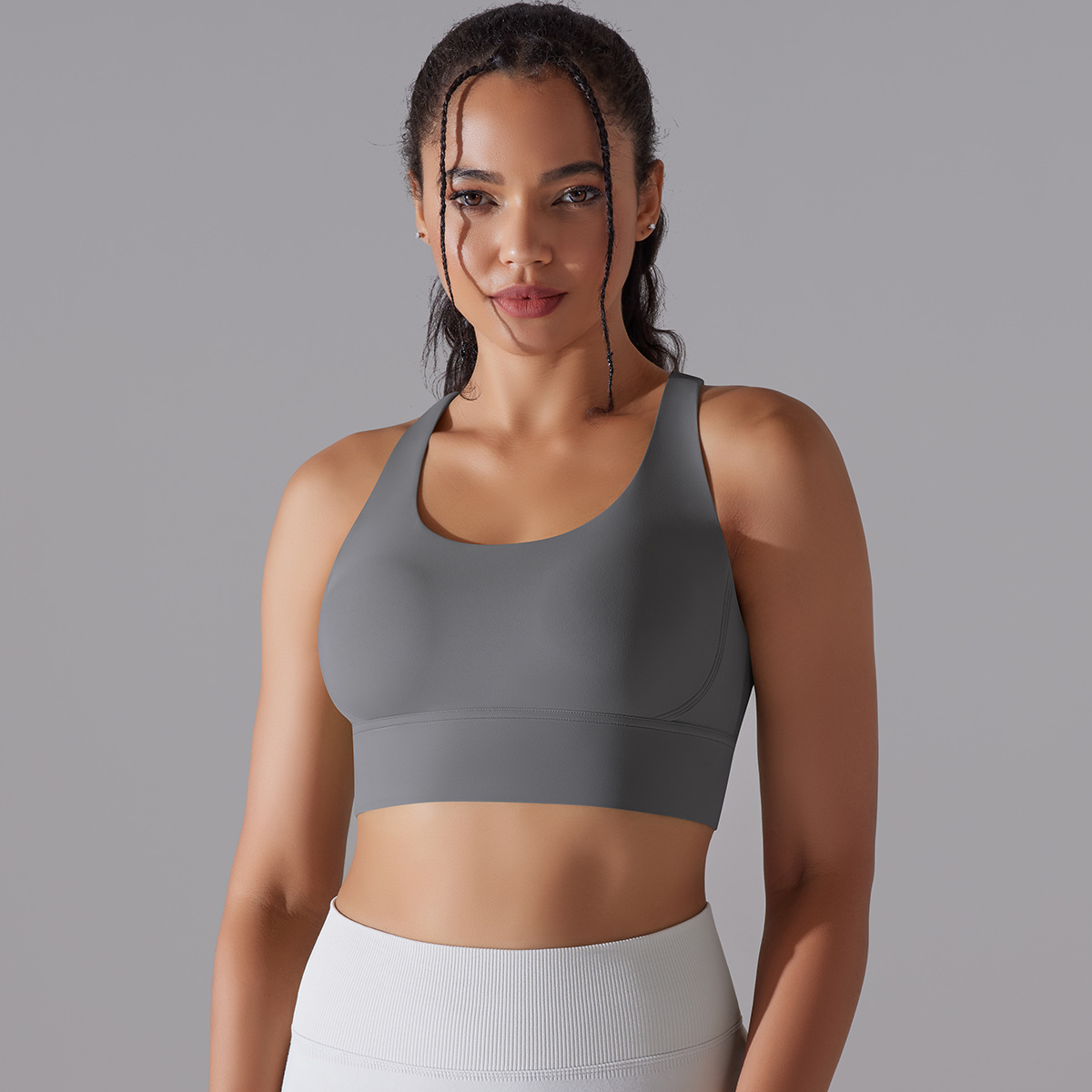 127g Weight Sleeveless Sleeve Length Nylon, Spandex Fabric Type Short Top Length Halter Crisscross Tank Tops Type Fitness, Yoga Occasion U Neck Neckline Solid Color Pattern Sports Style Sports Solid Color Nylon Spandex U Neck Active Tops Halter Crisscross Tank 171