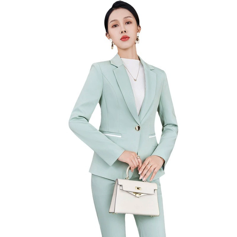 Set for work, fashionable classic suit jacket, 2023, Korean style, bright catchy style