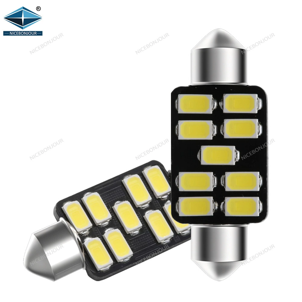 Трансграничный модифицированный универсальный фонарь для номерного знака 5730 9SMD, внутренний потолочный светильник, 39 мм, Автомобильный светодиодный светильник для чтения с двойным наконечником