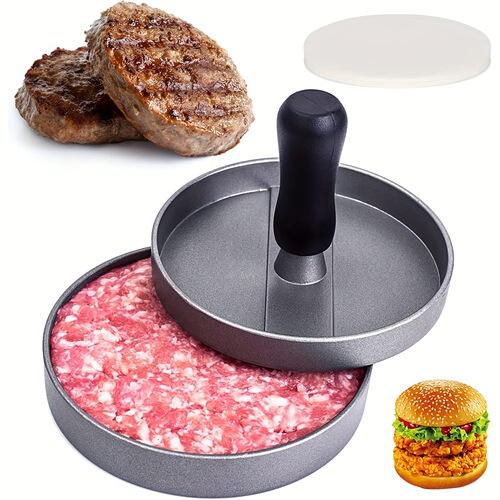 Cross-border hamburger meat press, hamburger patty pressing mold, burger maker, meat pressing and stuffing mold, color box