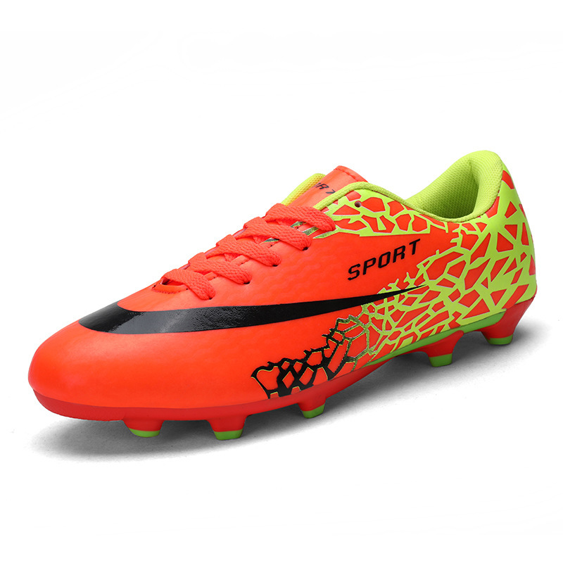 Cross-Border Foreign Trade Low-Top Men's Long-Spiked Artificial Grass Outdoor Sports Football Shoes for Older Children Training and Competition Sneakers Cross-Border Foreign Trade Low-Top Men's Long-Spiked Artificial Grass Outdoor Sports Football Shoes for Older Children Training and Competition Sneakers