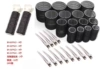 30-piece set (4 each of 6.0+4.5+3.6+2.5+12 metal hairpins+2 bangs clips)