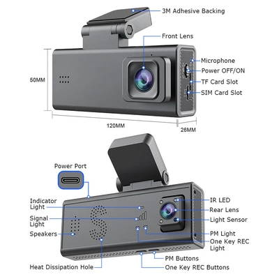 Recorder Dual Camera, Vehicle camera