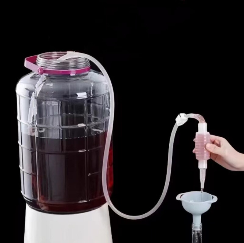 Wine Dispenser, Wine and Liquor Siphon Filter, Wine Jar Wine Dispenser, Fish Tank Water Changer with Filter to Prevent Clogging