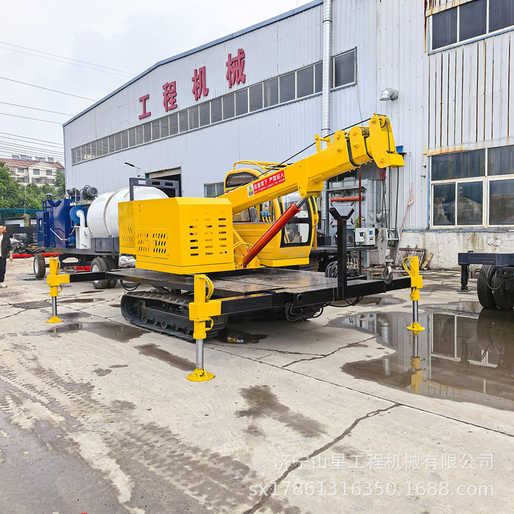 小型履带式吊机3吨5吨8吨橡胶履带起重机培训学校教学履带吊车