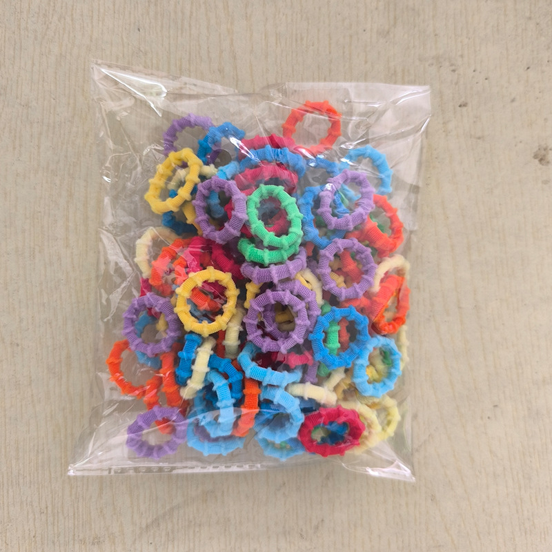 Solo al por mayor cuerda de pelo negro banda de pelo femenino estilo coreano alta elasticidad no duele el pelo banda de goma corbata alta Cola de Caballo accesorios para el cabello del bebé