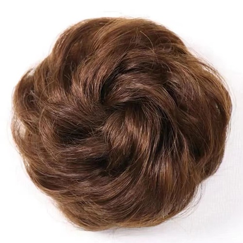 Hair accessories for women: braided long hair, curly hair ring, flower bud head, fluffy hair, real hair claw clips, ballerina hair style, fake hair bundles