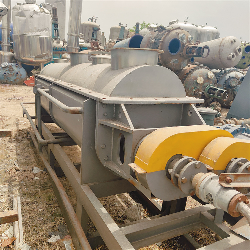 二手双轴桨叶干燥机  空心式干燥设备 污泥工业干燥机