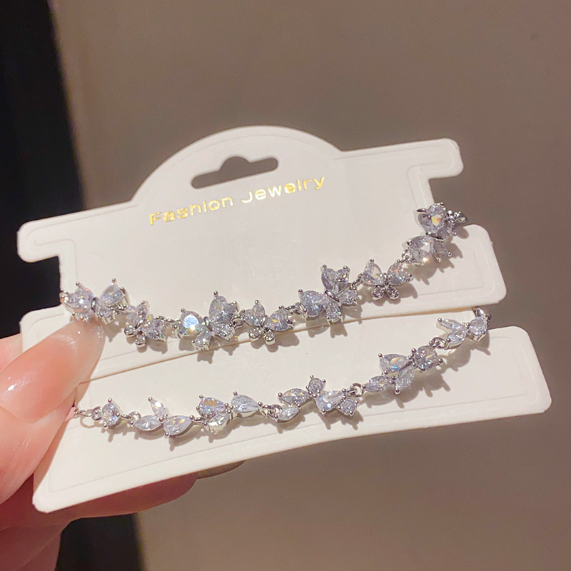 轻奢锆石麦穗蝴蝶手链欧美冷淡风高级感小众精致个性时尚百搭手饰|undefined