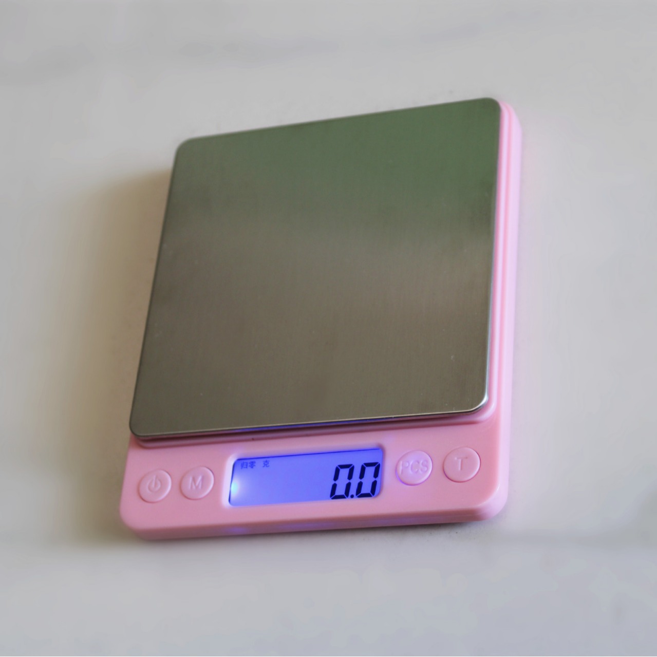 粉色红色I2000厨房秤电子秤 充电电子秤食物称家用电子称厂家